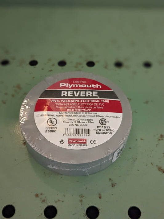 OEM-Quality Silver-Gray PVC Electrical Tape